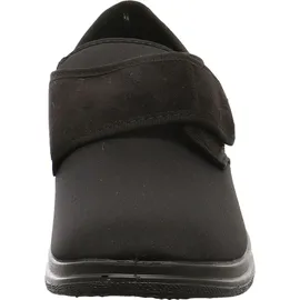 Fischer Schuhe Unisex-Klett-Hausschuh für Herren, Schwarz 48 EU
