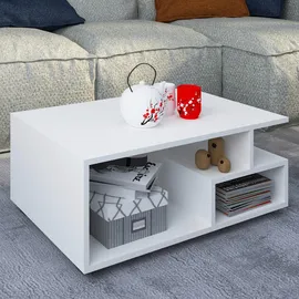 VCM Couchtisch Sulas Weiß , Maße ca. H. 40 x 50 cm -