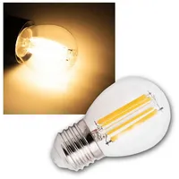 McShine LED Filament Tropfenlampe McShine "Filed", E27, 6W, 806