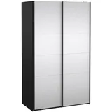 Tvilum Schiebetürenschrank Catania 120 x 201 x 67 cm Schwarz