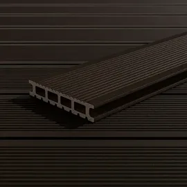 KOVALEX WPC-Terrassendiele Exklusiv 300 x 14,5 x 2,6 cm braun