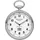 REGENT Taschenuhr REGENT, silber (edelstahlfarben), Taschenuhren, Damen, Taschenuhr, Quarzuhr, Herrenuhr, Funk, Kette
