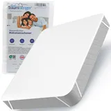 Matratzenschoner 180x200 cm, wasserdicht & atmungsaktiv aus Baumwolle (Oeko-TEX® Standard 100) bietet Matratzenschutz, Nässeschutz dient als Matratzenauflage, waschbar bei 60°