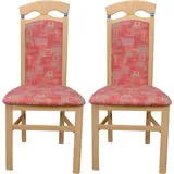 Hofmann Living And More 4-Fußstuhl, orange (terra, buche, nachbildung), B:44cm H:94cm T:48cm, Baumwolle, HOFMANN LIVING AND MORE, Stühle