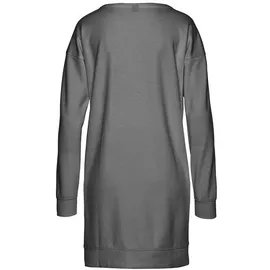 bench. loungewear Sweatkleid Grau/Schwarz 48/50