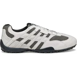 GEOX Snake Original A Sneaker, Off White/Dk Grey, 46