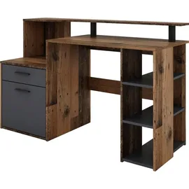byLIVING Schreibtisch Louis Old-Wood-Optik / Braun