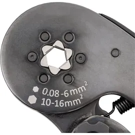 Stier Crimpzange für Aderendhülsen Sechskant-Pressung 16 mm2