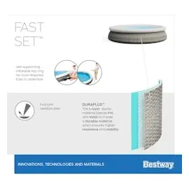 BESTWAY Fast Set 396 x 84 cm inkl. Filterpumpe