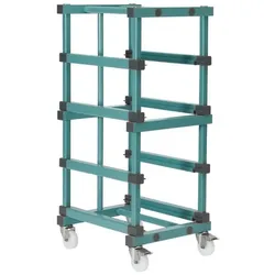 Gastro-Inox Rea Regalwagen aus Kunststoff mit 4 Etagen 640x660x1320mm