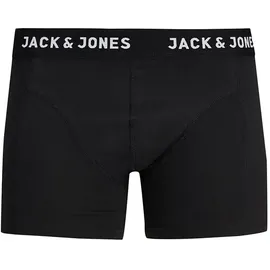 JACK & JONES Solid Boxershorts 10 Einheiten Black / Detail Black / Black M