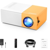 Mini Beamer, Vamvo YG300 Pro-Mini-Projektor, Tragbarer Filmprojektor 1080p Unterstützt für Kindergeschenk, Heimkino, kompatibel mit Smartphone / Laptop / PS4 / Firestick...