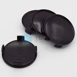 4 x YOU.S ORIGINAL Nabenkappen Nabendeckel Felgendeckel 74,5-71,5 mm - schwarz