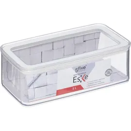 5five simply smart Aufbewahrungsdose Winkel Eske 1 l 1-tlg. transparent