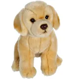 gipsy toys Beigefarbener Labrador-Hund, Plüschtier – GIPSY TOYS – sitzend, 25 cm - Gelb