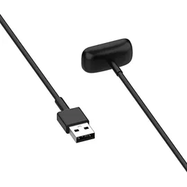 Akyga AK-SW-45 USB Ladekabel Kompatibel mit Fitbit Luxe/Charge 5 / Charge 6 1m schwarz Ladegerät