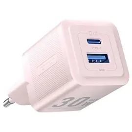 Vention Wandladegerät, mit 2 Anschlüssen 30W USB-A, USB-C und USB) Pink