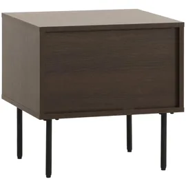 Mendler Nachtschrank HWC-N78 50 x 40 x 50 cm Dunkelbraun