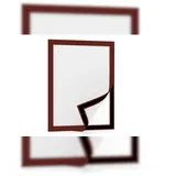 ALLboards Selbstklebender A4-Rahmen, Rot