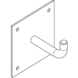 kwc aquarotter gmbh Garderobenhaken Heavy Duty 80 x 80 x 65 mm Chromnickelstahl