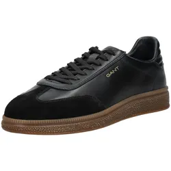 Sneaker GANT "Gant Sneaker Lederimitat", Herren, Gr. 45, schwarz, Lederimitat, casual, Schuhe