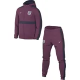 Nike Herren Trainingsanzug England Sportswear Ce Trk Suit Hd Wvn, Rosewood/Purple Ink/White, FJ7296-653, S