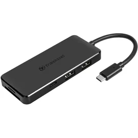 Transcend 6-in-1 USB Type-C Hub USB 3.1 Gen 2 TS-HUB5C Schwarz