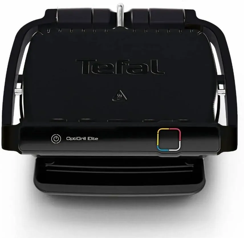 Tefal GC7508 OptiGrill Elite Kontaktgrill 2000 Watt schwarz