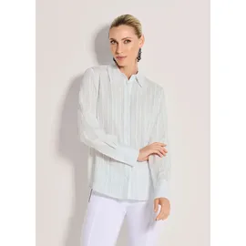 Madeleine Hemdbluse mit Streifenmuster Schwarz/Weiß 44