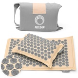 Fitleap Akupressurmatte-Set mit Kissen + Tasche, Massage-Matte zur wohltuenden Entspannung und Stimulation, Akupunktur-Matte zur Schmerzlinderung