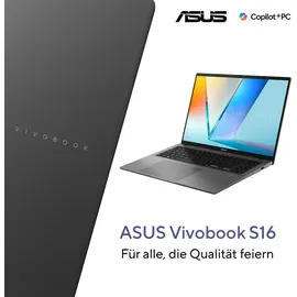Asus Vivobook S16 Snapdragon X1-26-100 16 GB RAM 1 TB SSD Matte Gray