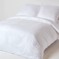 Homescapes 3-teiliges Bio-Bettwäsche-Set weiß aus 100% Bio-Baumwolle, 1 Bettbezug 240x220 cm & 2 Kissenbezüge 80x80 cm