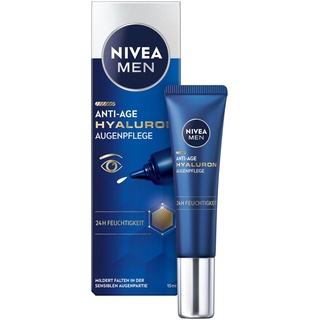 NIVEA MEN Hyaluron Augencreme gegen Schwellungen und Falten für Herren 15 ml