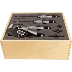 Bügelmessschraube IP65 digital im Etui 0-100mm