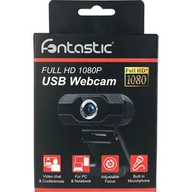 Fontastic USB Webcam Full HD 1080P Schwarz
