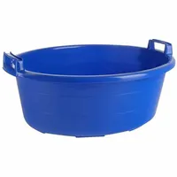 Lockweiler Lockweiler, Wäschekorb, Wäschewanne 27 l blau hochstehende Griffe