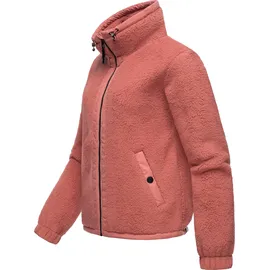 Ragwear Sweatjacke "Nordicka", Damen, Gr. XXXL(46), rosa (altrosa), Fleece, Obermaterial: 100% Polyester.