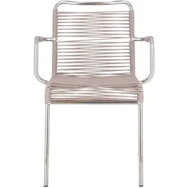 Fiam Mya Spaghetti Stapelsessel 57 x 52 x 85 cm taupe