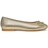 GEOX Damen D New Palmaria F Ballet Flat, LT Gold/Cream, 39 EU