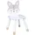 Atmosphera Créateur d'intérieur Kinderstuhl Fuchs Kiefer weiß