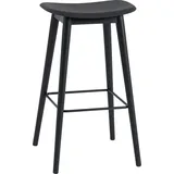 Muuto Fiber Barhocker 75 cm, schwarz