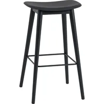 Muuto Fiber Barhocker 75 cm, schwarz