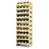 Proregal Weinregal Braun, Holz, Kiefer, Rechteckig, 47x112x29 cm, Wohnzimmer, Regale, Weinregale