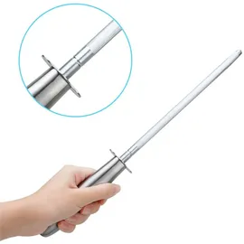 Intirilife Wetzstab Messerschärfer in SILBER – Gr.: onesize