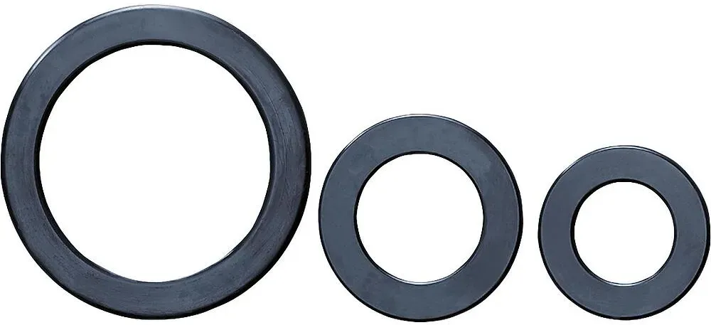 Gummi-Flansch-Dichtung m. Stahleinlage schwarz 220x273x6 mm DIN 2690 NBR-Qualit für PN 10/16/40