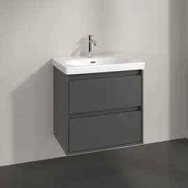 Villeroy & Boch Skyla Waschtischunterschrank 2 Auszüge, 622 x 596 x 439 mm, Graphite