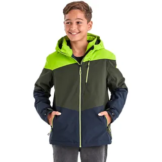 KILLTEC Jungen Ksw 161 Bys Jckt Skijacke/ Funktionsjacke Mit Kapuze Und Schneefang, Apfel, 140 EU