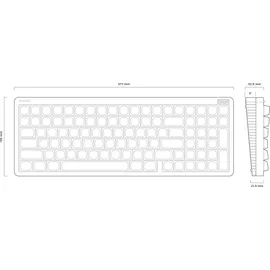 nuphy Halo96 V2 Kabellose Hot-Swap-fähige Gaming-Tastatur,99 Tasten RGB-Hintergrundbeleuchtung, mechanische Tastatur, unterstützt QMK/VIA,Bluetooth/USB-C/2,4 GHz-Blue, Raspberry (46gf)
