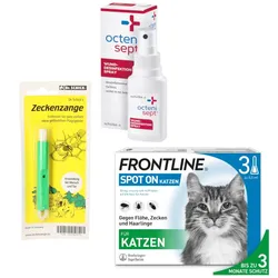 Zecken-Set Katze 1 Sparset