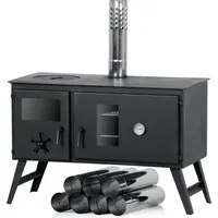 CampFeuer Zeltofen 28,5 x 58,5 x 260 cm Zeltheizung, Holzofen für Camping